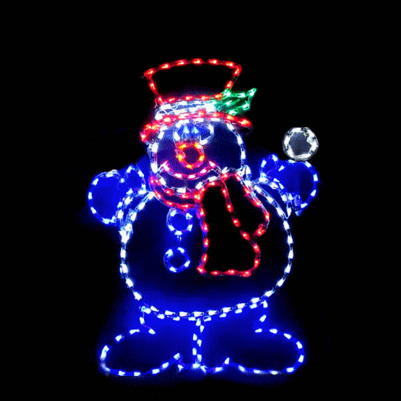Animated Silly Snowman